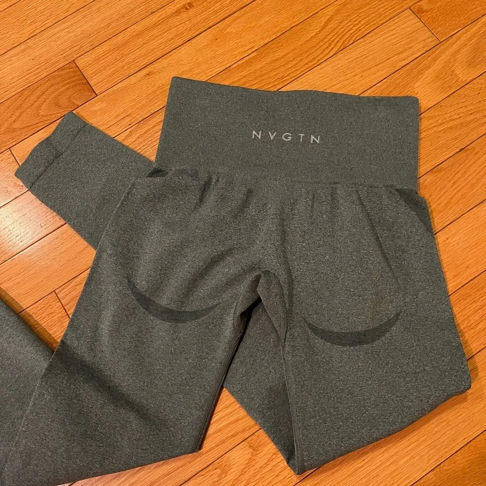 NVGTN blue leggings. XS. Full length - Picture 4 of 4